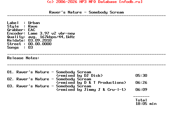Ravers_Nature-Somebody_Scream-Remix_Cdm-1996