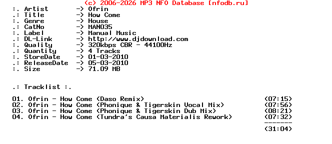 Ofrin_-_How_Come-(MAN035)-WEB-2010