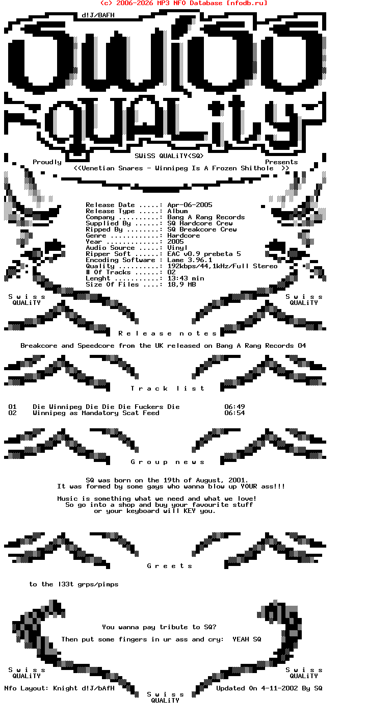 Venetian_Snares_-_Winnipeg_Is_A_Frozen_Shithole_Ep_Vol.2-(BAG004)-Vinyl-2005-SQ