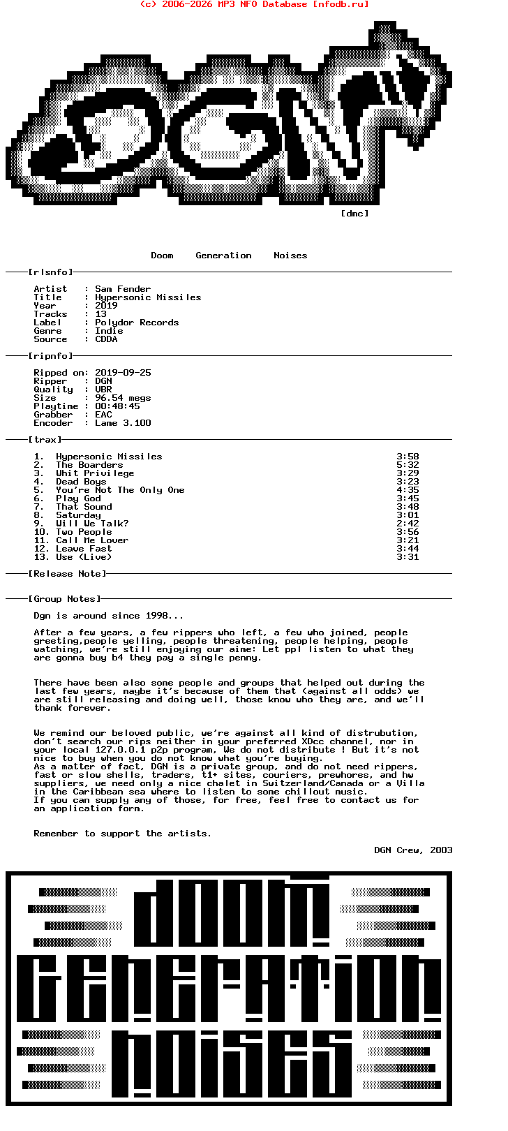 Sam_Fender-Hypersonic_Missiles-CD-2019