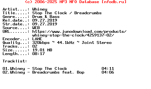 Whiney-Stop_The_Clock__Breadcrumbs-Medic91Dd-WEB-2019