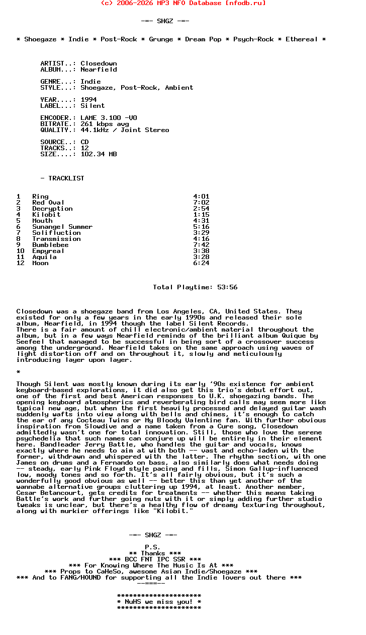 Closedown-Nearfield-(SR9469)-CD-1994