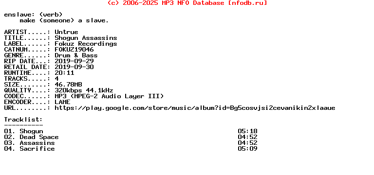 Untrue-Shogun_Assassins-(FOKUZ19046)-EP-WEB-2019