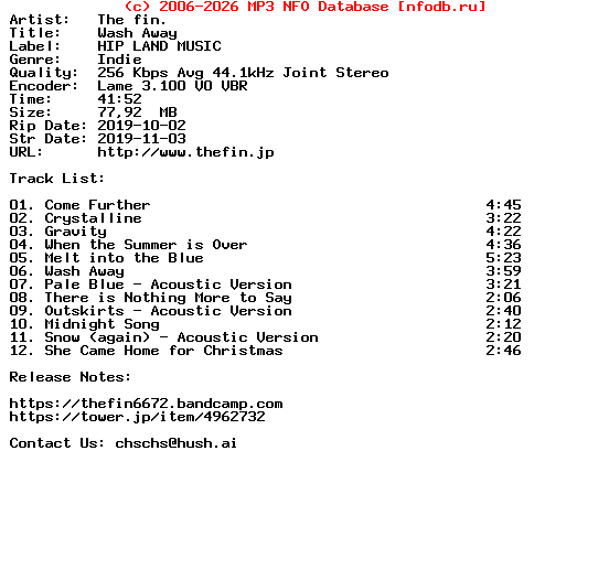 The_Fin.-Wash_Away-2019