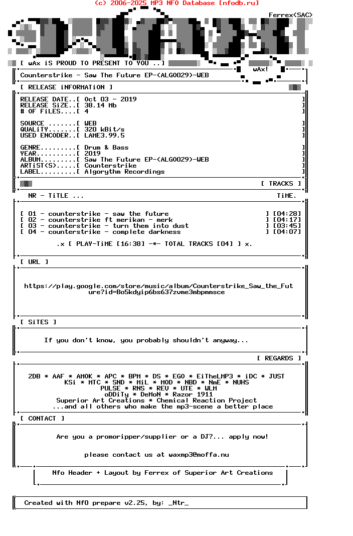Counterstrike-Saw_The_Future_Ep-(ALGO029)-WEB-2019
