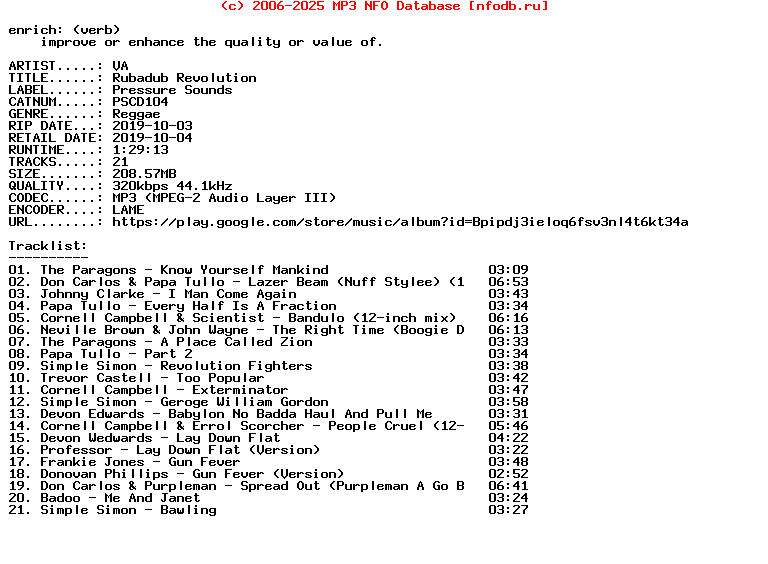 VA-Rubadub_Revolution-(PSCD104)-WEB-2019