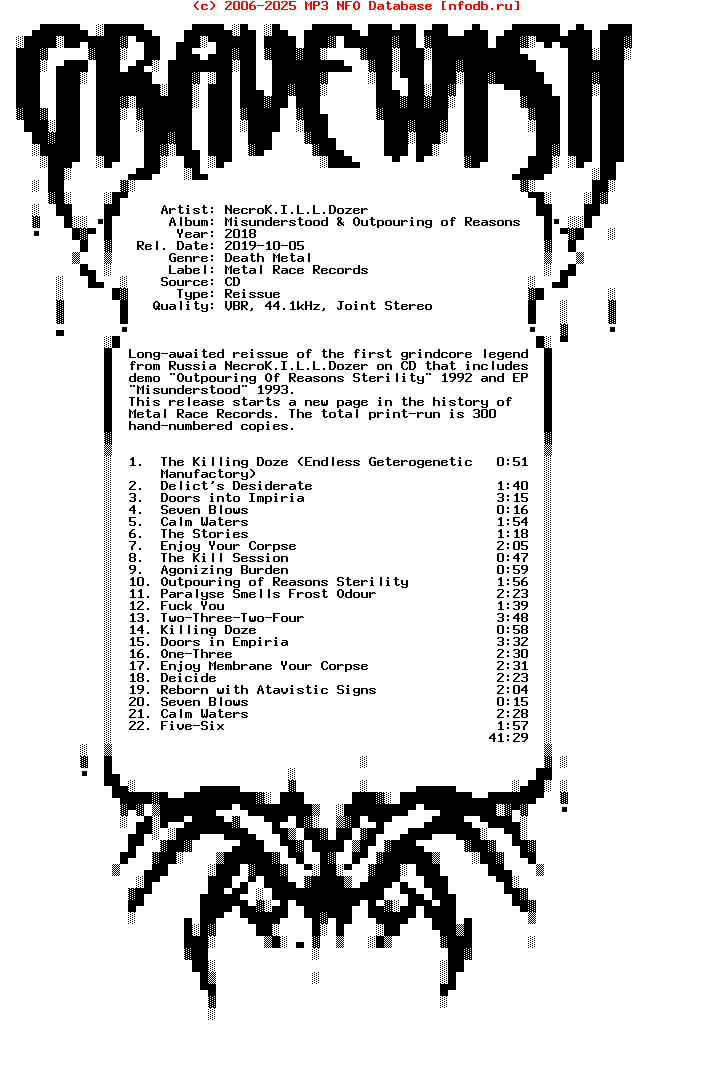 Necrokilldozer-Misunderstood_And_Outpouring_Of_Reasons_Sterility-Reissue-2018