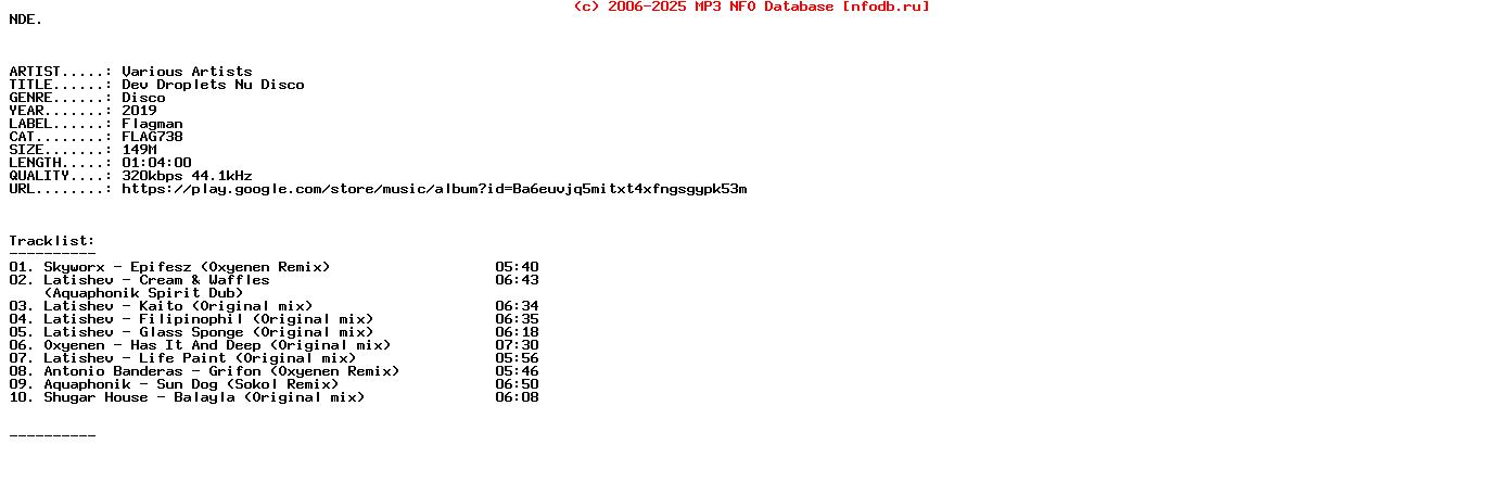 VA-Dev_Droplets_Nu_Disco-WEB-2019