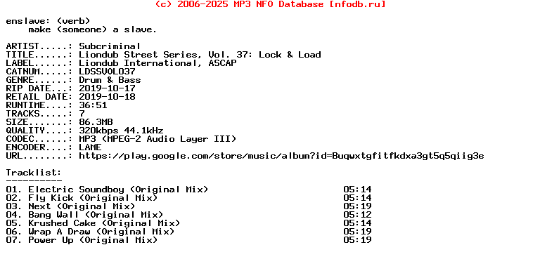 Subcriminal-Liondub_Street_Series_Vol_37_Lock_And_Load-(LDSSVOL037)-WEB-2019