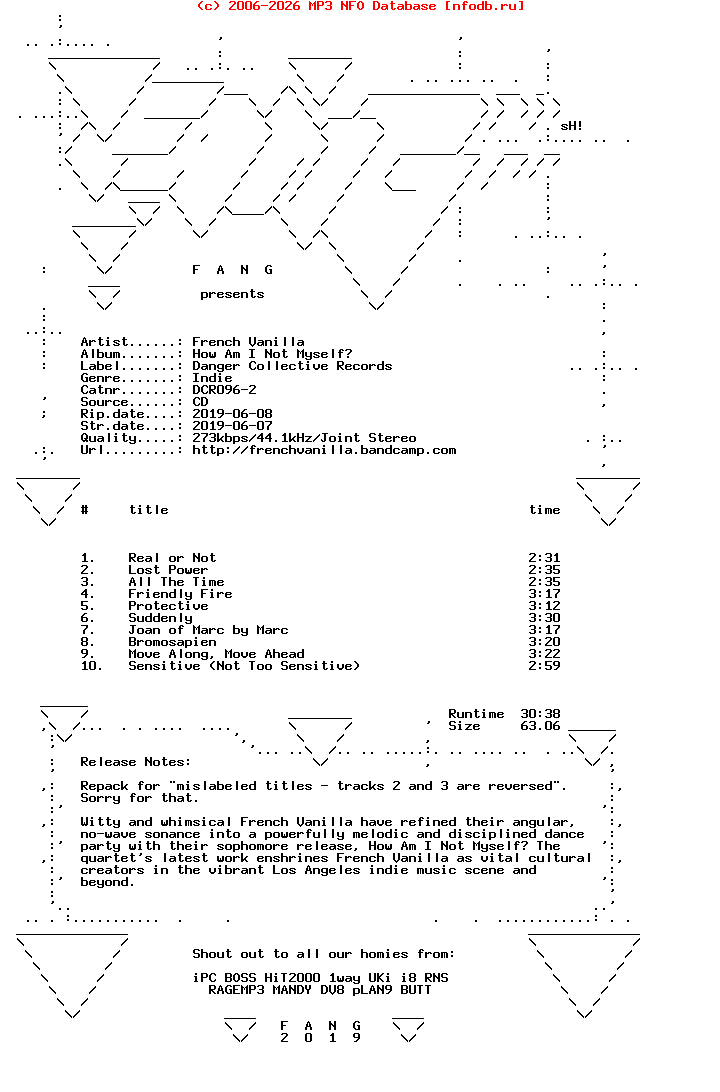 French_Vanilla-How_Am_I_Not_Myself-(DCR096-2)-REPACK-CD-2019