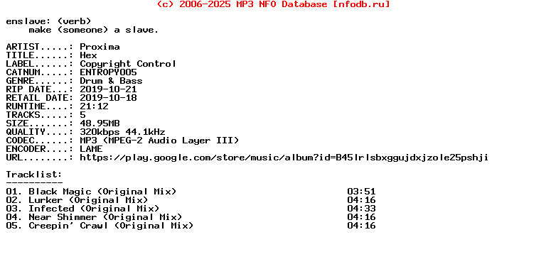 Proxima-Hex-(ENTROPY005)-EP-WEB-2019