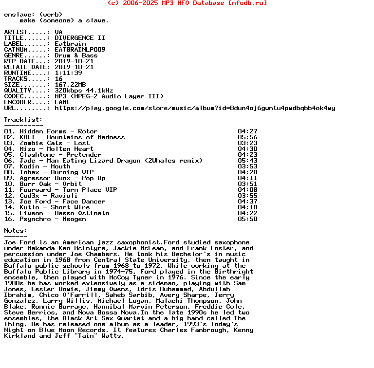 VA-Divergence_Ii-(EATBRAINLP009)-WEB-2019