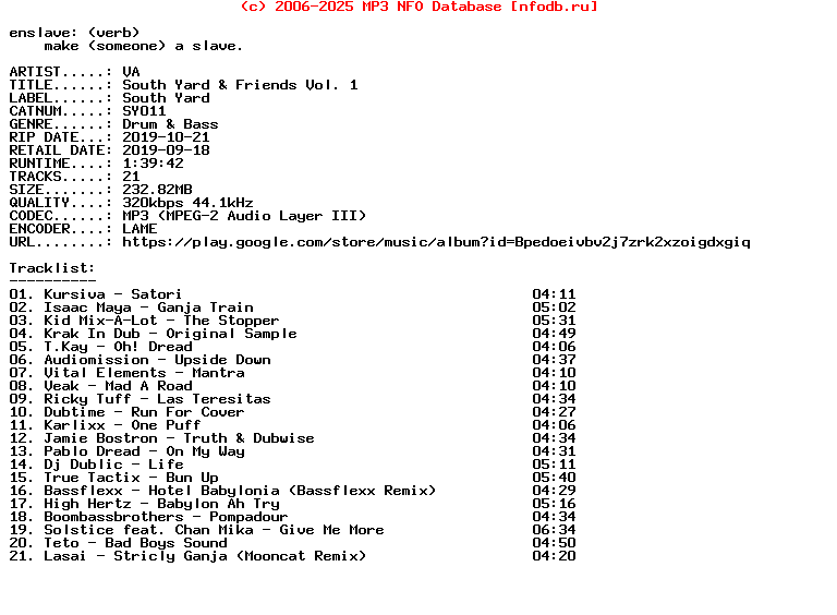 VA-South_Yard_And_Friends_Vol_1-(SY011)-WEB-2019