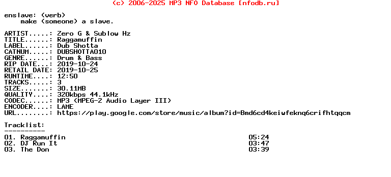 Zero_G_And_Sublow_Hz-Raggamuffin-(DUBSHOTTA010)-EP-WEB-2019