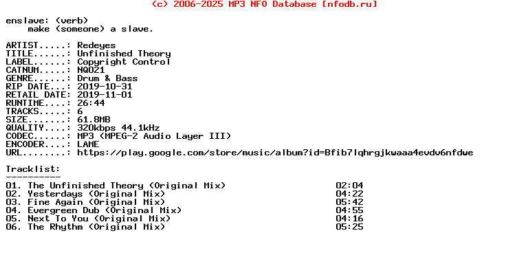 Redeyes-Unfinished_Theory-(NQ021)-WEB-2019