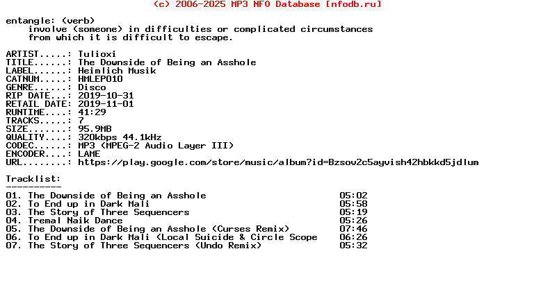 Tulioxi-The_Downside_Of_Being_An_Asshole-(HMLEP010)-EP-WEB-2019