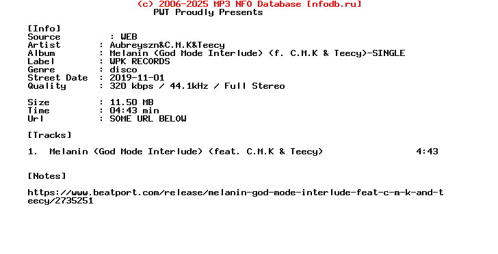 Aubreyszn_And_C.M.K_And_Teecy-Melanin_(GOD_MODE_INTERLUDE)_(F._C.M.K_AND_TEECY)-Single-(WEB)-2019