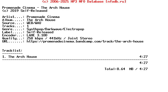 Promenade_Cinema-The_Arch_House-Single-WEB-2019