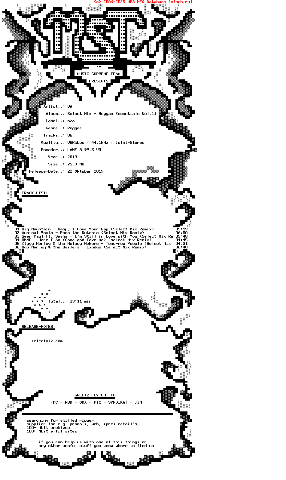 VA_-_Select_Mix_-_Reggae_Essentials_Vol.11-WEB-2019-MST