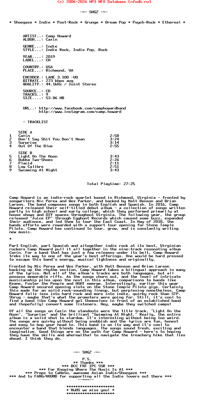 Camp_Howard-Canon-(CH-001)-CD-2019