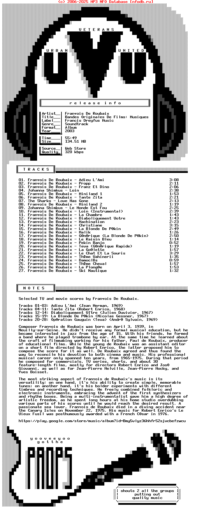 Francois_De_Roubaix-Bandes_Originales_De_Films_Musiques_De_Francois_De_Roubaix-WEB-2003-Uvu
