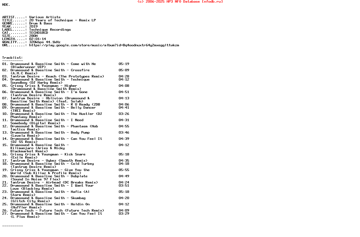 VA-20_Years_Of_Technique__Remix_Lp-(TECH018CD)-WEB-2019