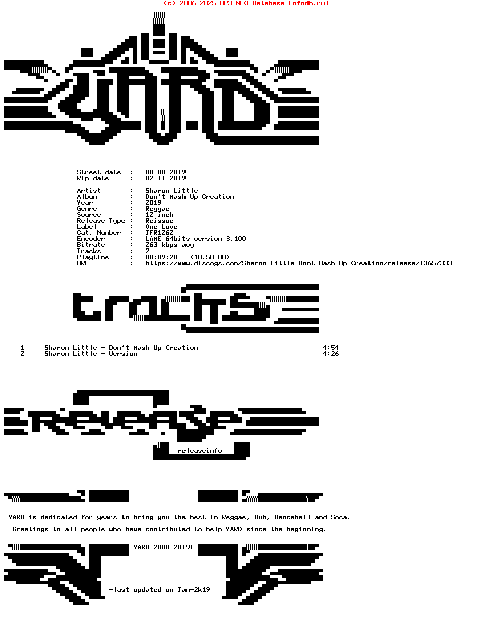 Sharon_Little-Dont_Mash_Up_Creation-(JFR1262)-Reissue-12Inch_Vinyl-2019-YARD