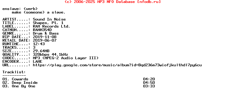 Sound_In_Noise-Shapes_Pt_1-(RAMM354D)-WEB-2019