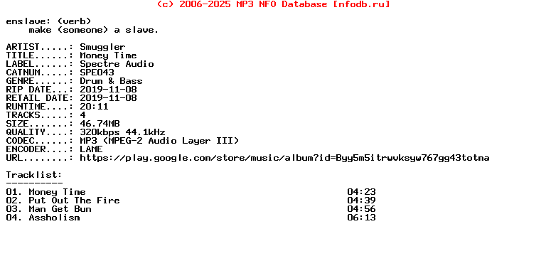 Smuggler-Money_Time-(SPE043)-WEB-2019