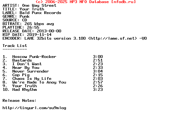One_Way_Street-Your_Truth-RU-2013