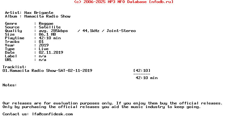 Max_Brigante-Mamacita_Radio_Show-SAT-02-11-2019