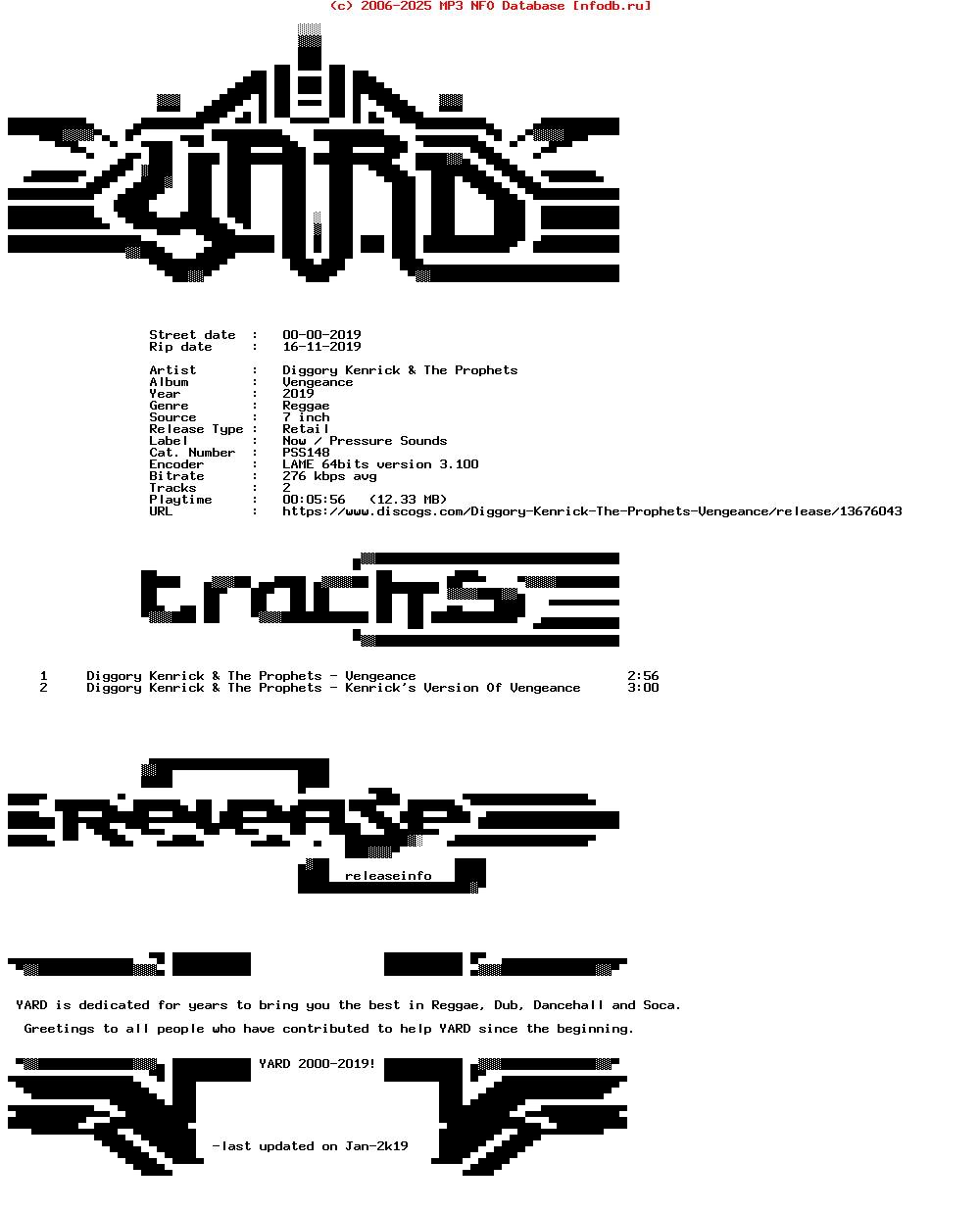 Diggory_Kenrick_And_The_Prophets-Vengeance-(PSS148)-7Inch_Vinyl-2019-YARD