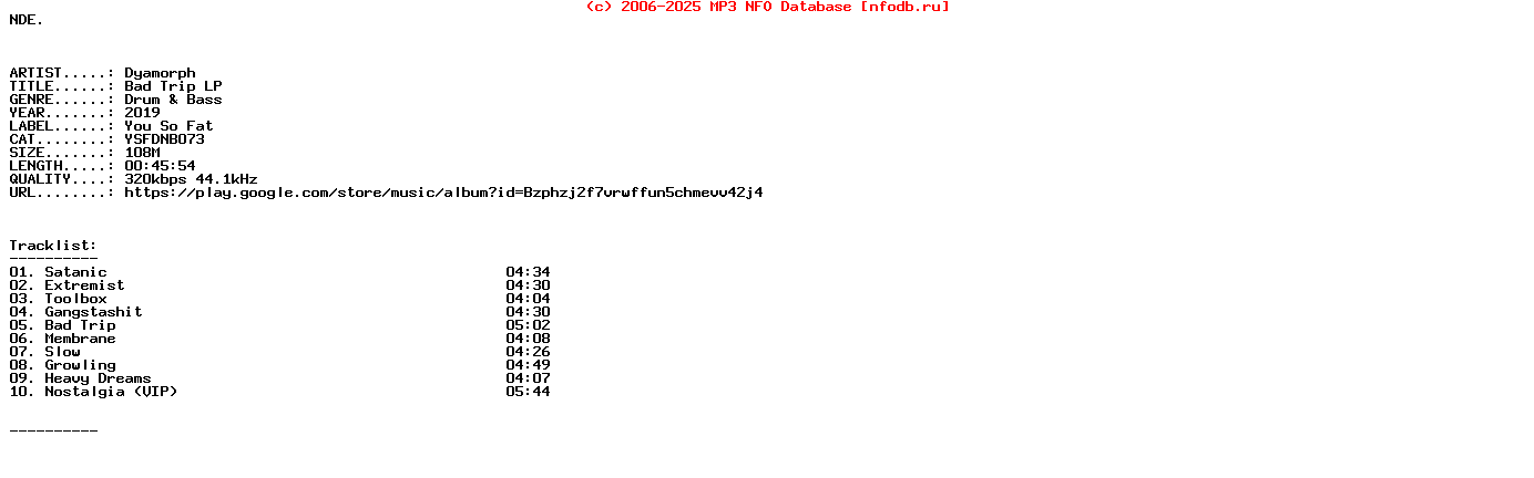 Dyamorph-Bad_Trip_Lp-(YSFDNB073)-WEB-2019