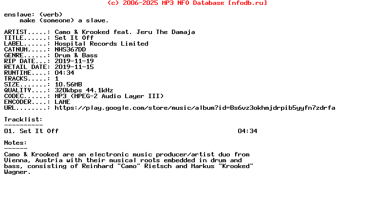 Camo_And_Krooked_Feat._Jeru_The_Damaja-Set_It_Off-(NHS367DD)-Single-WEB-2019