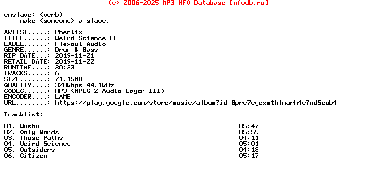 Phentix-Weird_Science_Ep-WEB-2019
