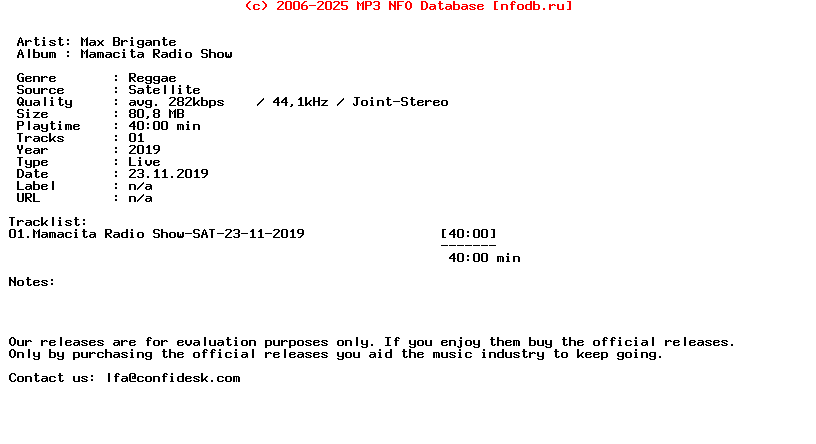 Max_Brigante-Mamacita_Radio_Show-SAT-23-11-2019