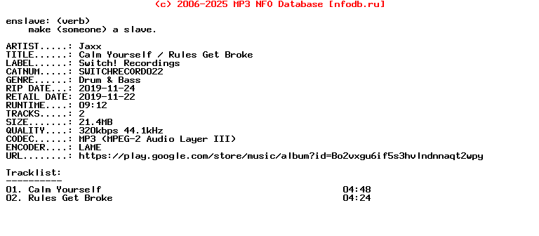 Jaxx-Calm_Yourself__Rules_Get_Broke-(SWITCHRECORD022)-WEB-2019
