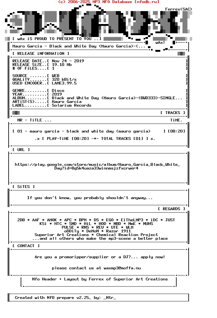 Mauro_Garcia-Black_And_White_Day_(MAURO_GARCIA)-(BWD333)-Single-WEB-2019