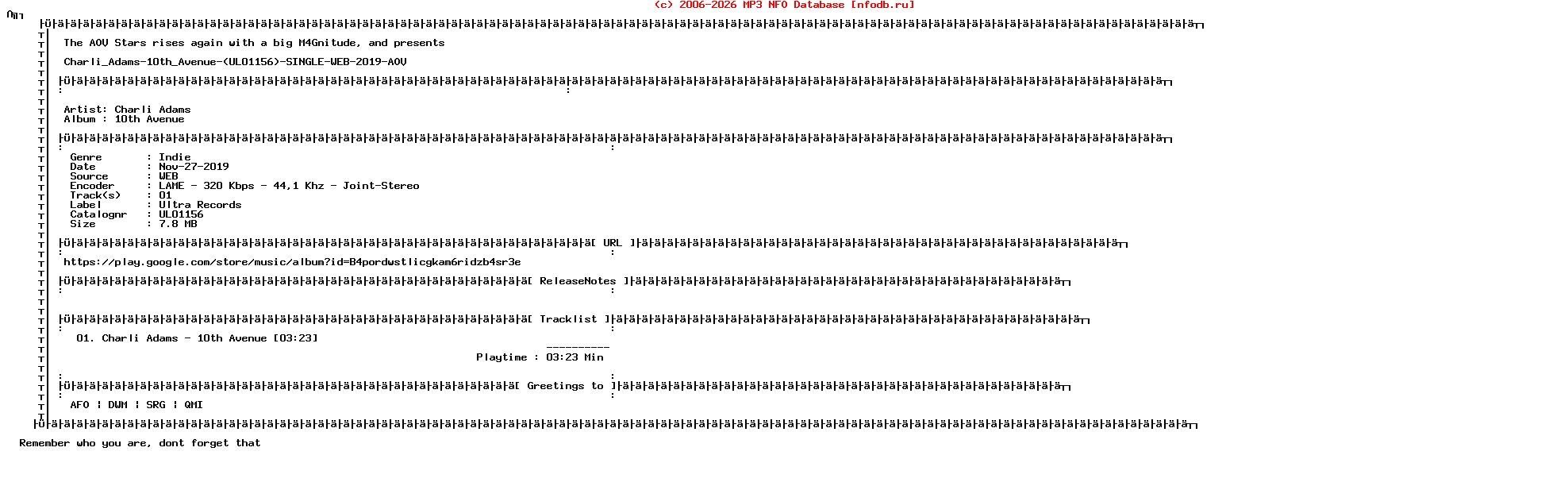 Charli_Adams-10Th_Avenue-(UL01156)-Single-WEB-2019