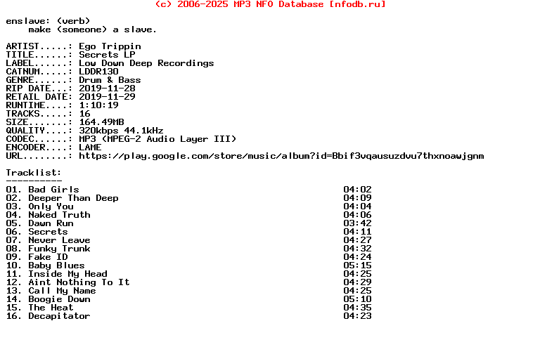 Ego_Trippin-Secrets_Lp-(LDDR130)-WEB-2019