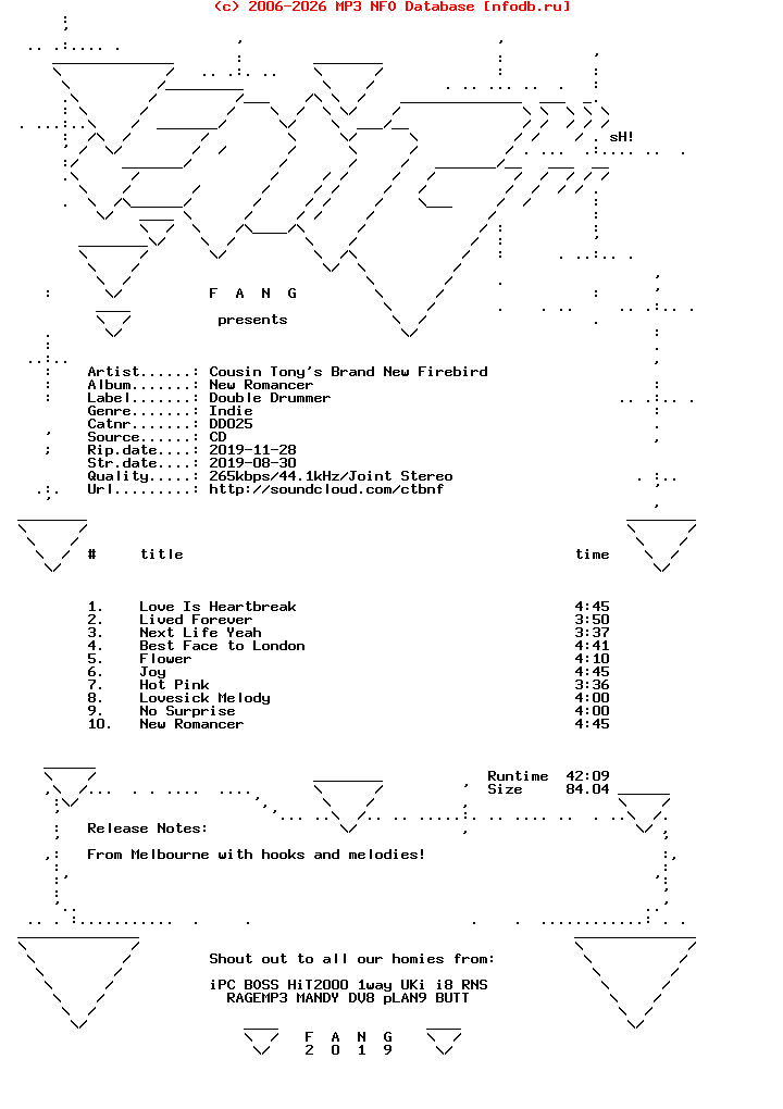 Cousin_Tonys_Brand_New_Firebird-New_Romancer-(DD025)-CD-2019