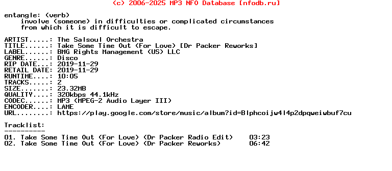 The_Salsoul_Orchestra-Take_Some_Time_Out_(FOR_LOVE)_(DR_PACKER_REWORKS)-WEB-2019
