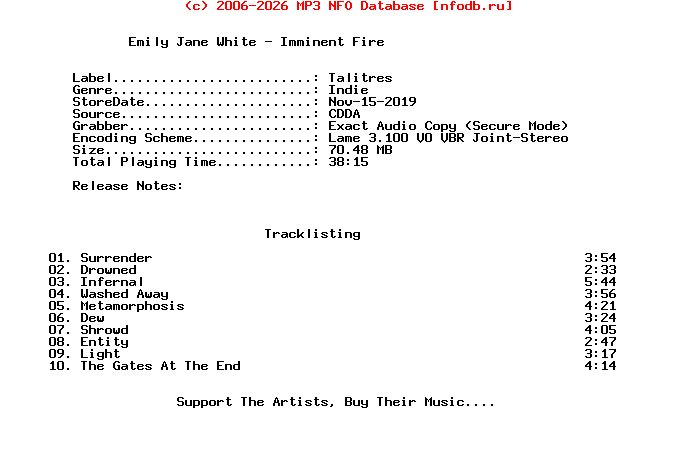 Emily_Jane_White-Imminent_Fire-2019