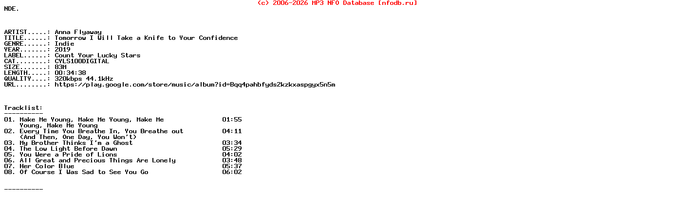 Anna_Flyaway-Tomorrow_I_Will_Take_A_Knife_To_Your_Confidence-WEB-2019