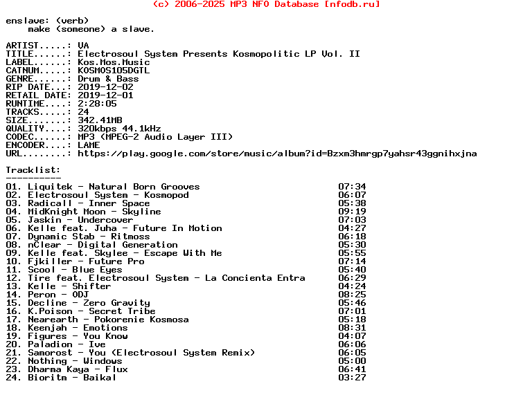 VA-Electrosoul_System_Presents_Kosmopolitic_Lp_Vol._Ii-(KOSMOS105DGTL)-WEB-2019