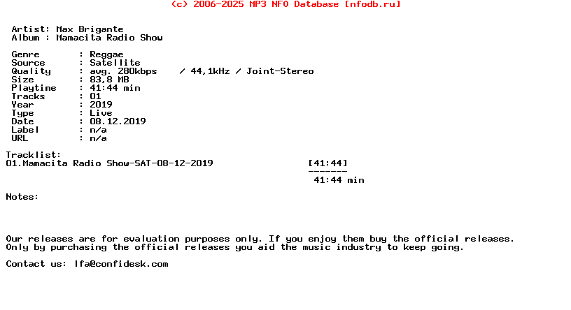 Max_Brigante-Mamacita_Radio_Show-SAT-08-12-2019