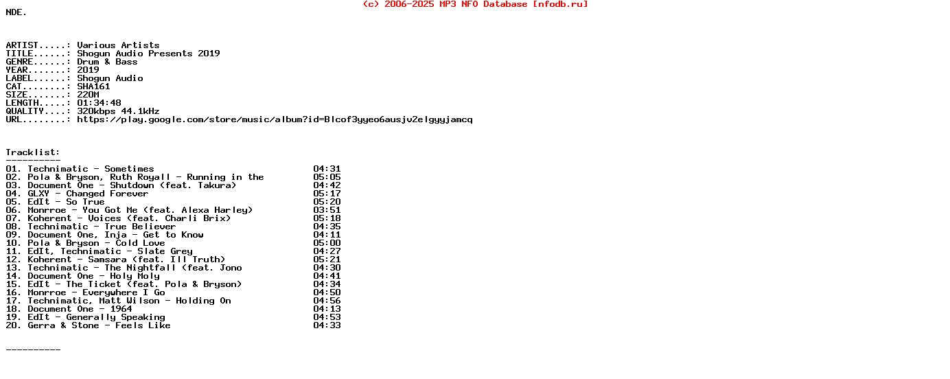 VA-Shogun_Audio_Presents_2019-(SHA161)-WEB-2019