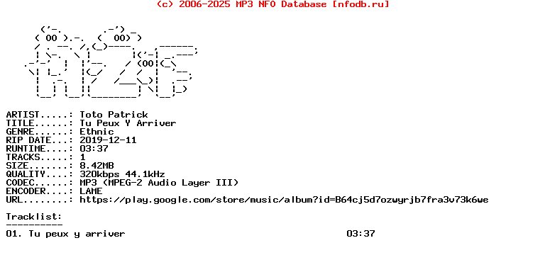 Toto_Patrick-Tu_Peux_Y_Arriver-Single-WEB-FR-2019