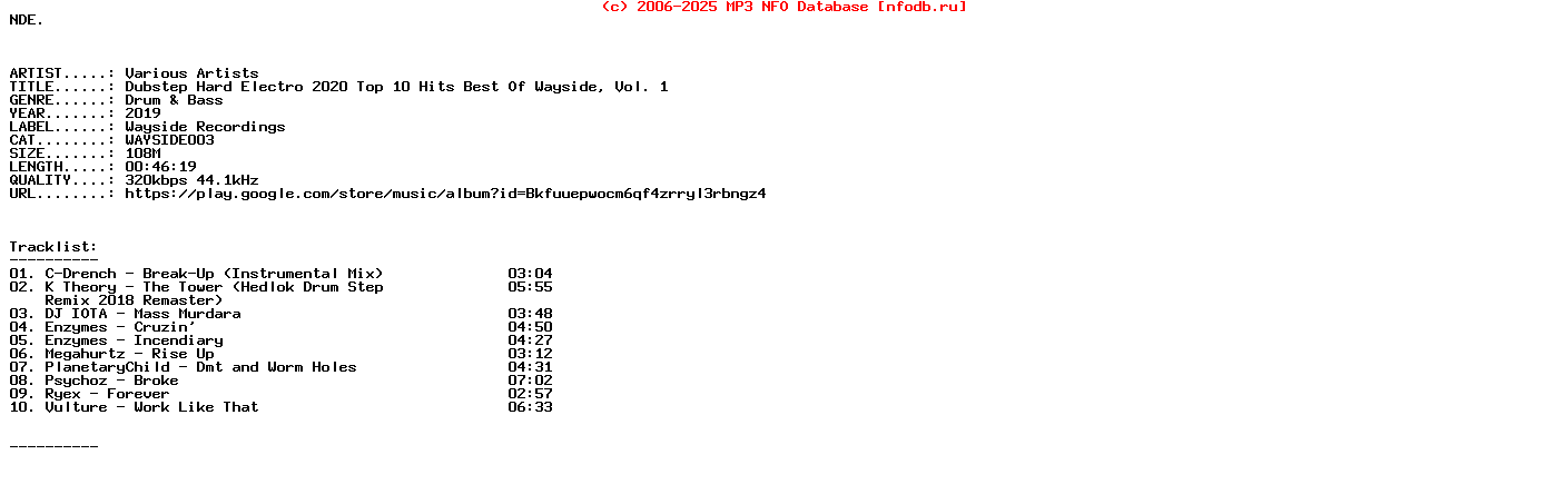 VA-Dubstep_Hard_Electro_2020_Top_10_Hits_Best_Of_Wayside_Vol_1-(WAYSIDE003)-WEB-2019