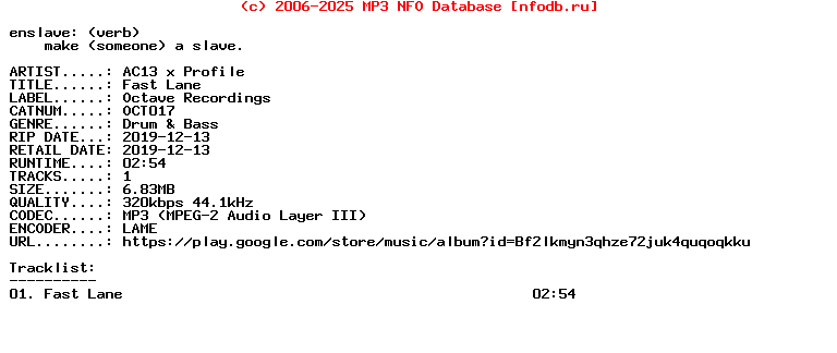 Ac13_X_Profile-Fast_Lane-(OCT017)-Single-WEB-2019